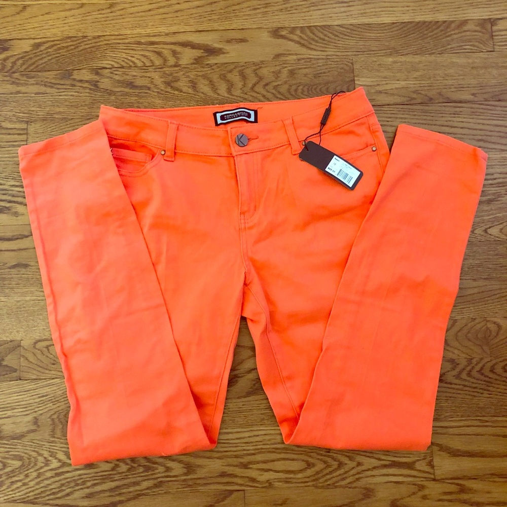 NWT orange jeggings
